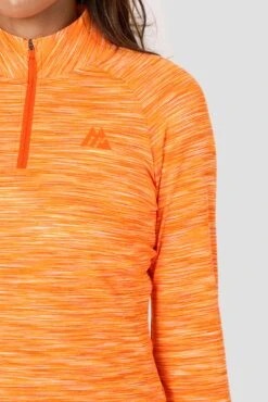Women's Trail 1/4 Zip - Tangerine/White -Montirex Sale Store 10ZoaczpV31nu29QQpbdd 0I0vXe hxLZzHXtF rOw