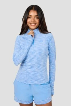Women's Trail 1/4 Zip - Light Blue Multi