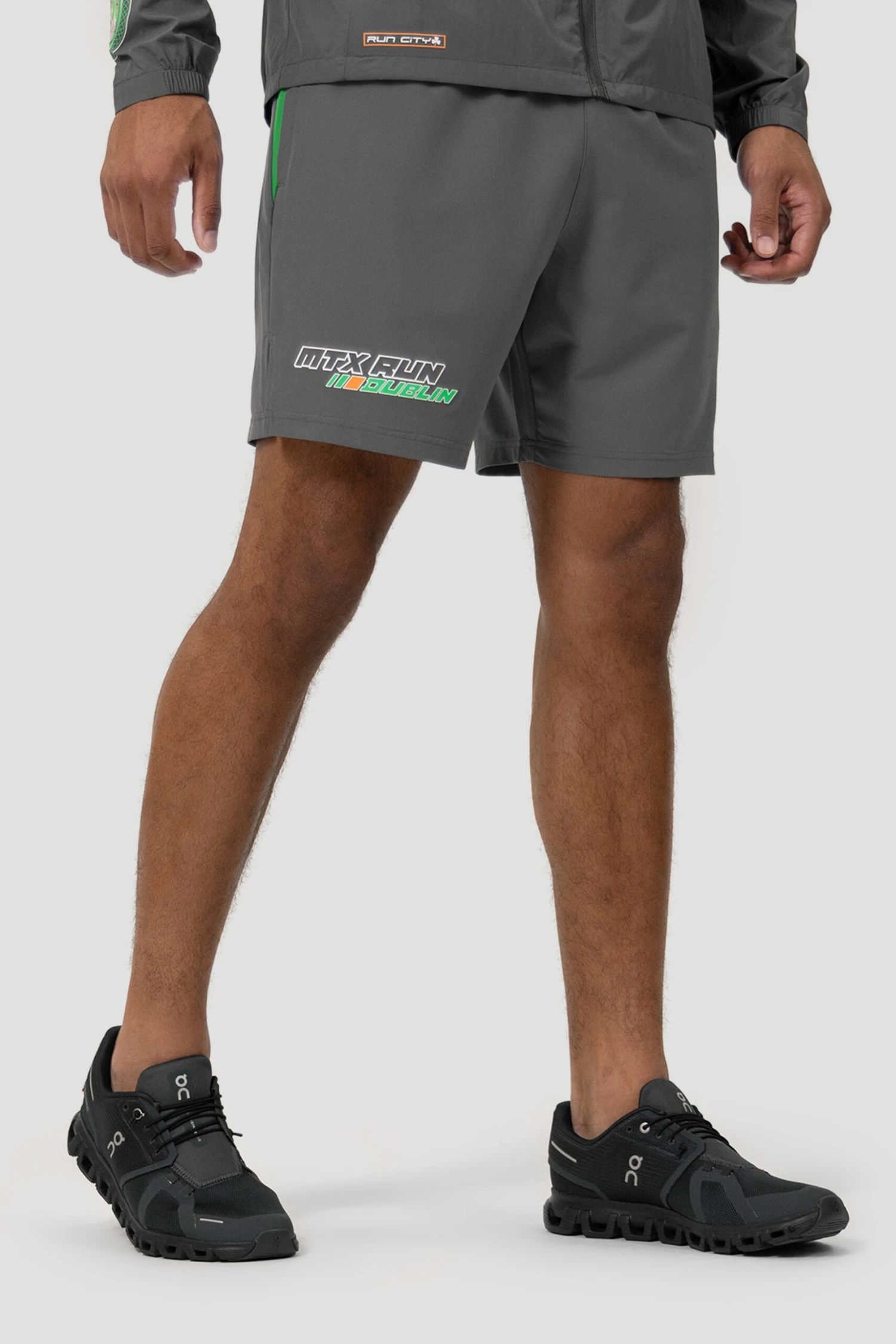 MTX Run City Dublin Short - Cement Grey/Black/Jada Green 2 MTX Run City Dublin Short - Cement Grey/Black/Jada Green - Image 2