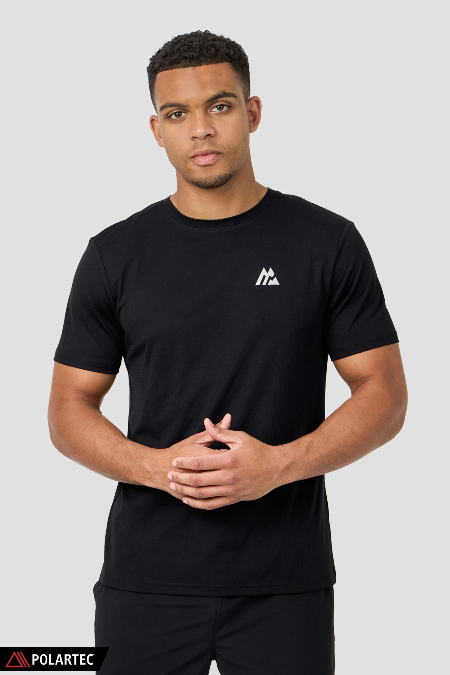 Peak Gridded Polartec® T-Shirt - Black 1 Peak Gridded Polartec® T-Shirt - Black