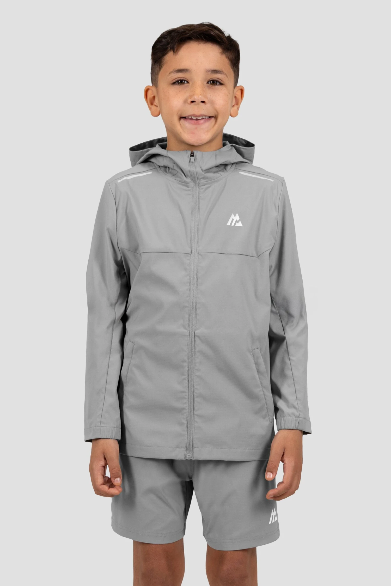 Boys Accelerate Windbreaker - Platinum Grey 1 Boys Accelerate Windbreaker - Platinum Grey