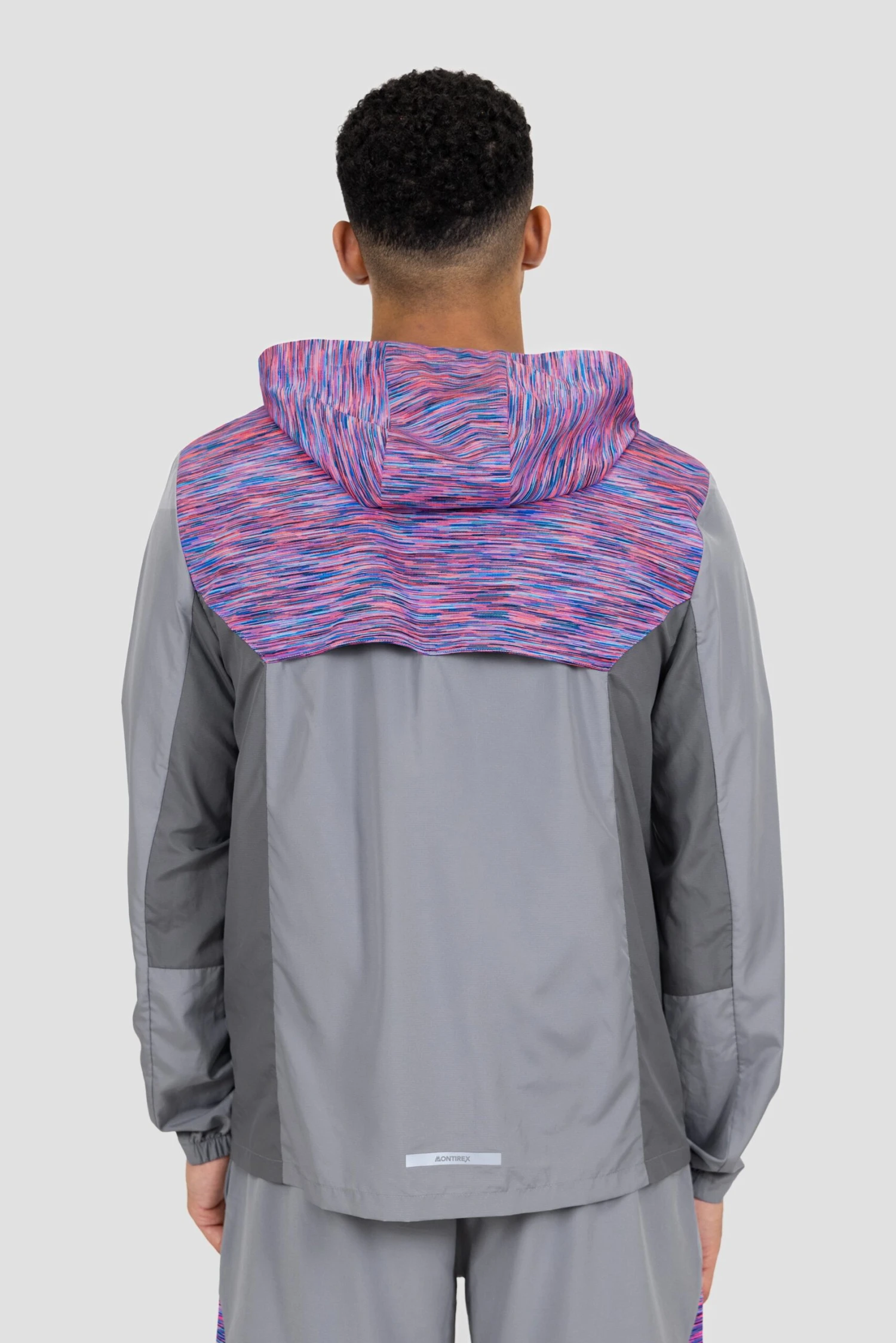 Trail Windbreaker - Grey/Pink/Blue 2 Trail Windbreaker - Grey/Pink/Blue - Image 2