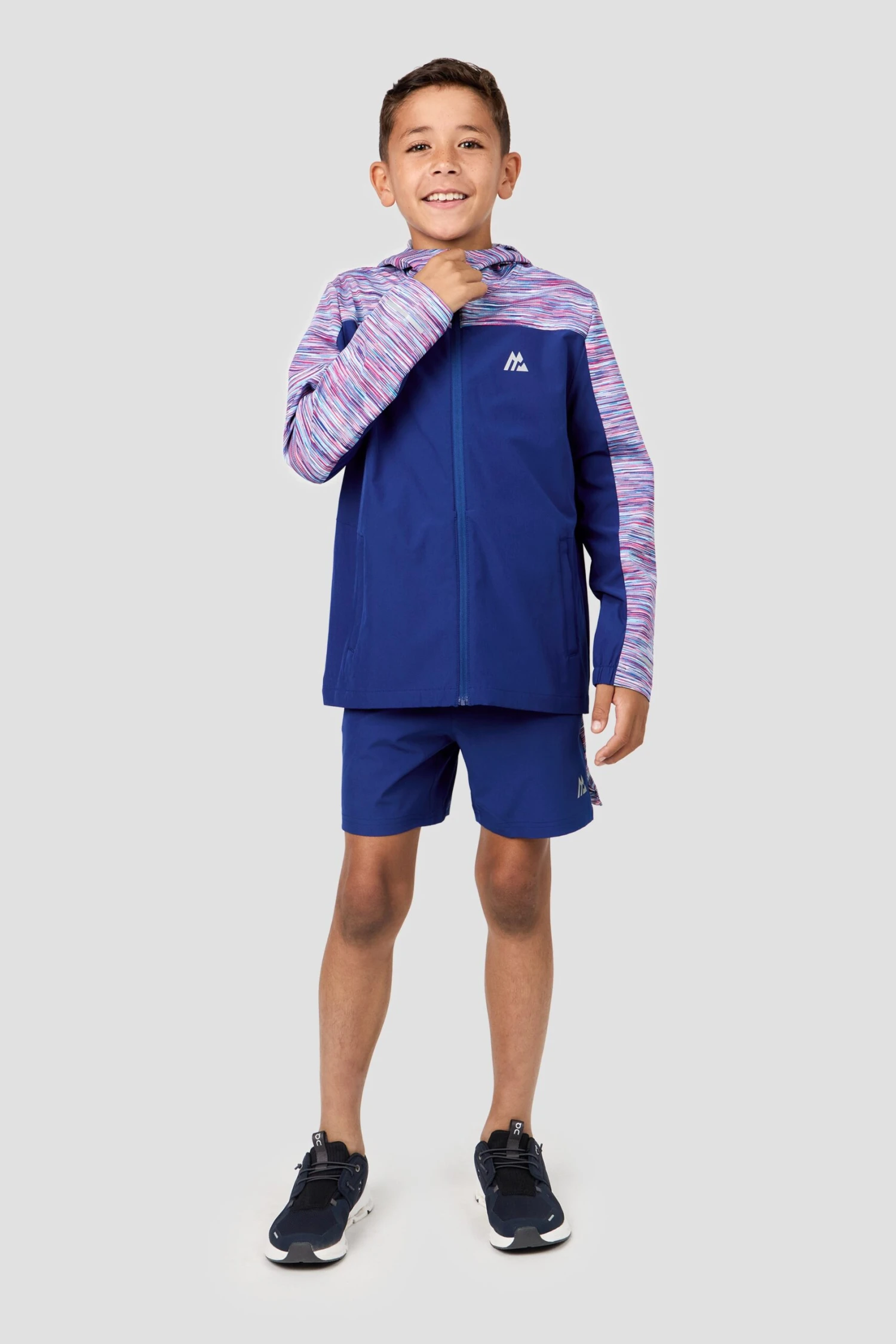 Boys Trail Windbreaker - Blue/Pink/White 3 Boys Trail Windbreaker - Blue/Pink/White - Image 3