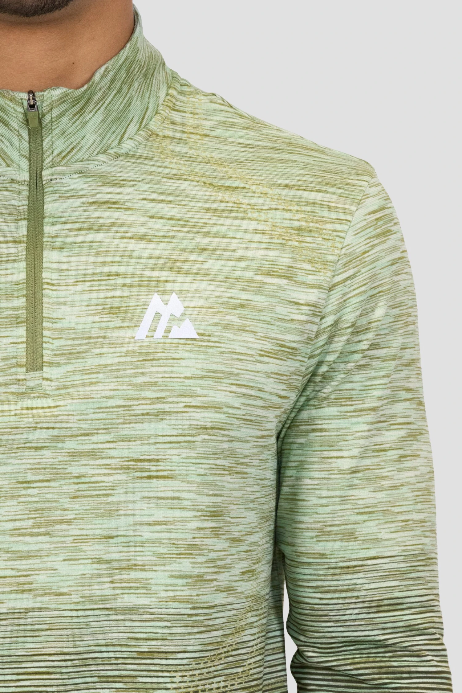 Vector Seamless 1/4 Zip - Sage/Khaki 5 Vector Seamless 1/4 Zip - Sage/Khaki - Image 5