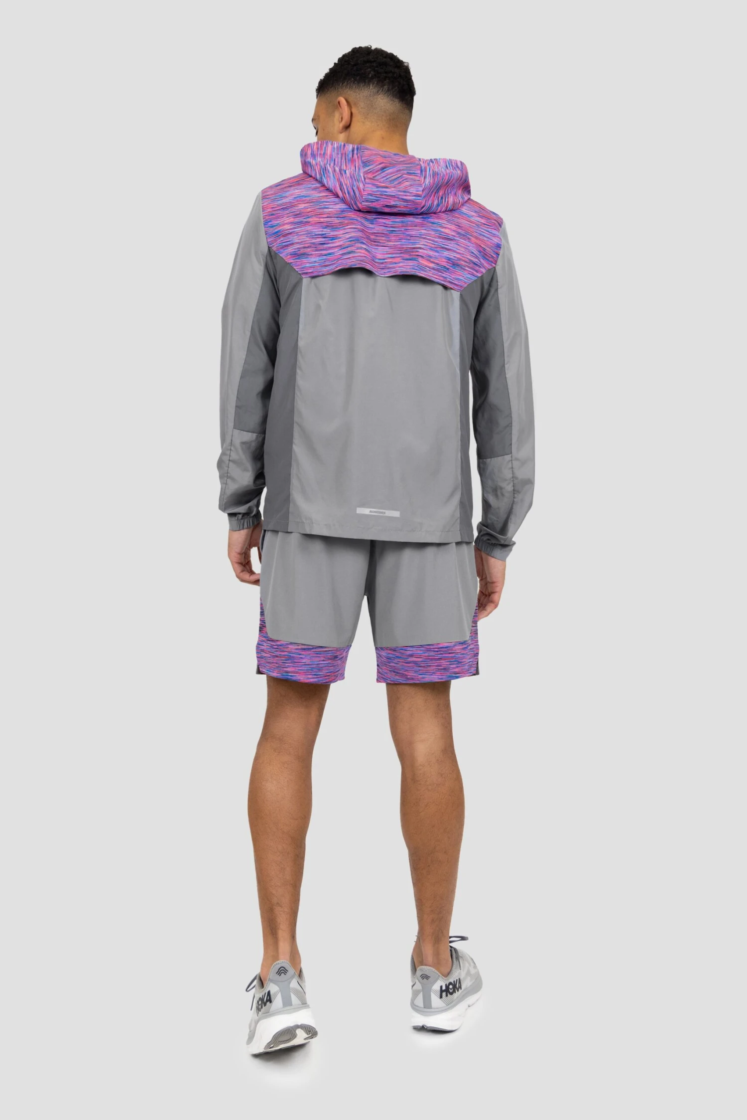 Trail Windbreaker - Grey/Pink/Blue 5 Trail Windbreaker - Grey/Pink/Blue - Image 5