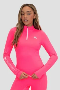 Limit 2.0 1/4 Zip - Neon Pink/Silk Pink