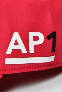 AP1 Tech Cap - Cardinal Red/White/Black -Montirex Sale Store Ap1 Tech Cap Cardinal Red White Black sidedetail