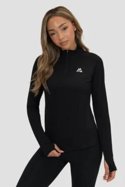 Breathe 1/4 Zip - Black