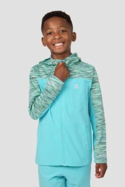 Boys Trail Windbreaker - Blue/Teal/Green