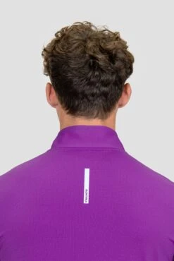 Charge 2.0 1/4 Zip - Electric Purple -Montirex Sale Store CHARGE 1 4 ZIP PURPLE CACTUS FLOWER close back detail