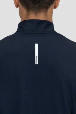 Charge 2.0 1/4 Zip - Midnight Blue -Montirex Sale Store CHARGE 2.0 1 4 ZIP BLACK IRIS back detail