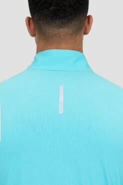 Charge 2.0 1/4 Zip - Neon Sky -Montirex Sale Store CHARGE 2.0 1 4 ZIP BLUEFISH Back Reflectivev2