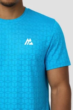 Cube T-Shirt - Maya Blue -Montirex Sale Store CUBE T SHIRT ATMOIC BLUE LOGO