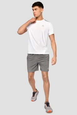 Charge T-Shirt - White/Platinum Grey -Montirex Sale Store Charge T Shirt White Platinum Grey Full Front