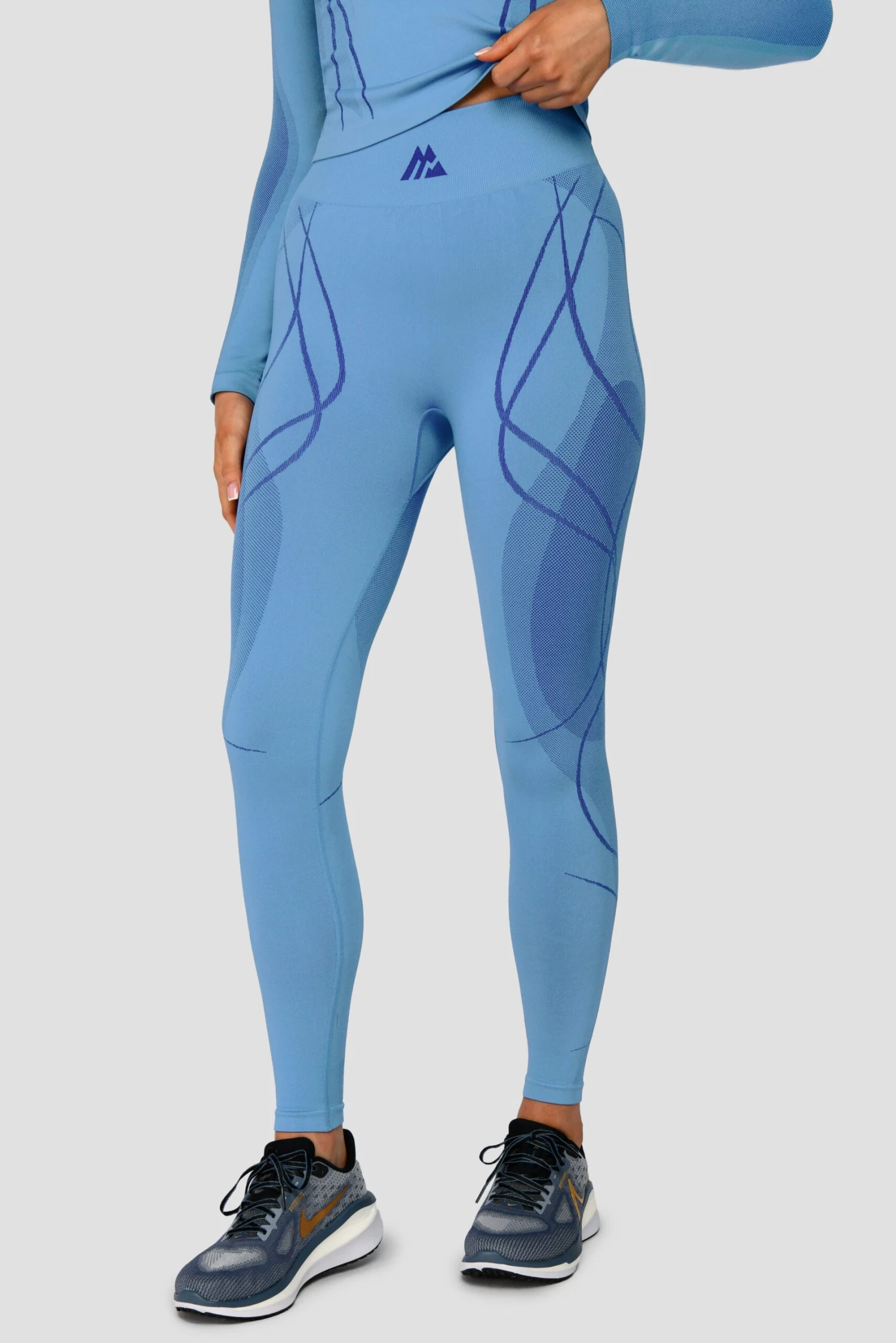 Contour Seamless Legging - Powder Blue/Egyptian Blue 1 Contour Seamless Legging - Powder Blue/Egyptian Blue