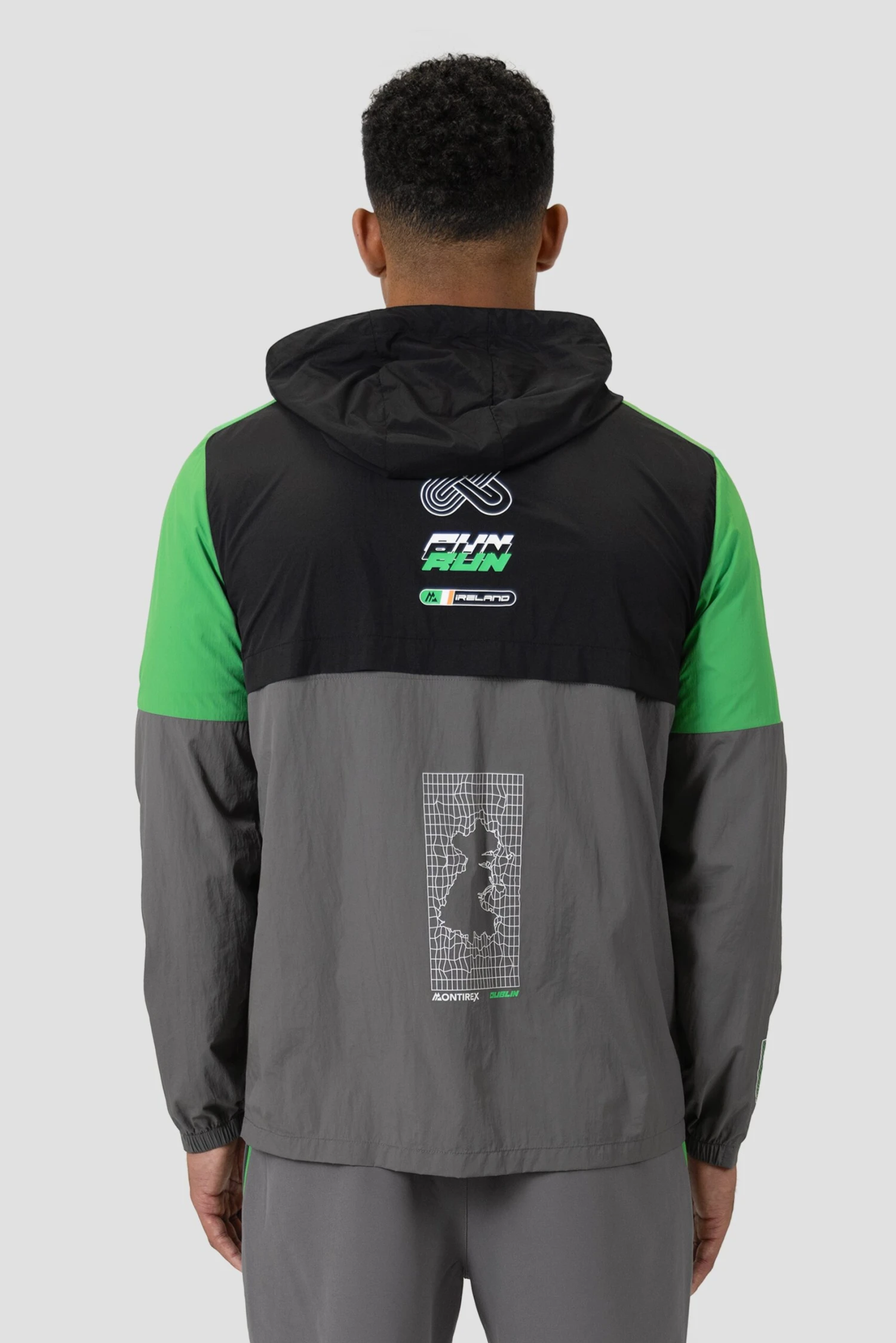MTX Run City Dublin Jacket - Cement Grey/Black/Jada Green 2 MTX Run City Dublin Jacket - Cement Grey/Black/Jada Green - Image 2
