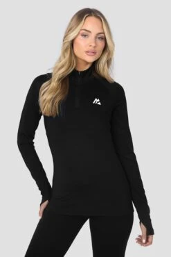 Draft 1/4 Zip - Black