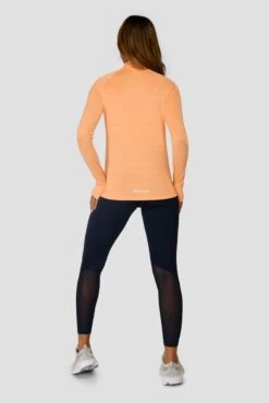 Women's Draft 1/4 Zip - Sunset Peach -Montirex Sale Store DRAFT 1 4 ZIP SUNSET PEACH back