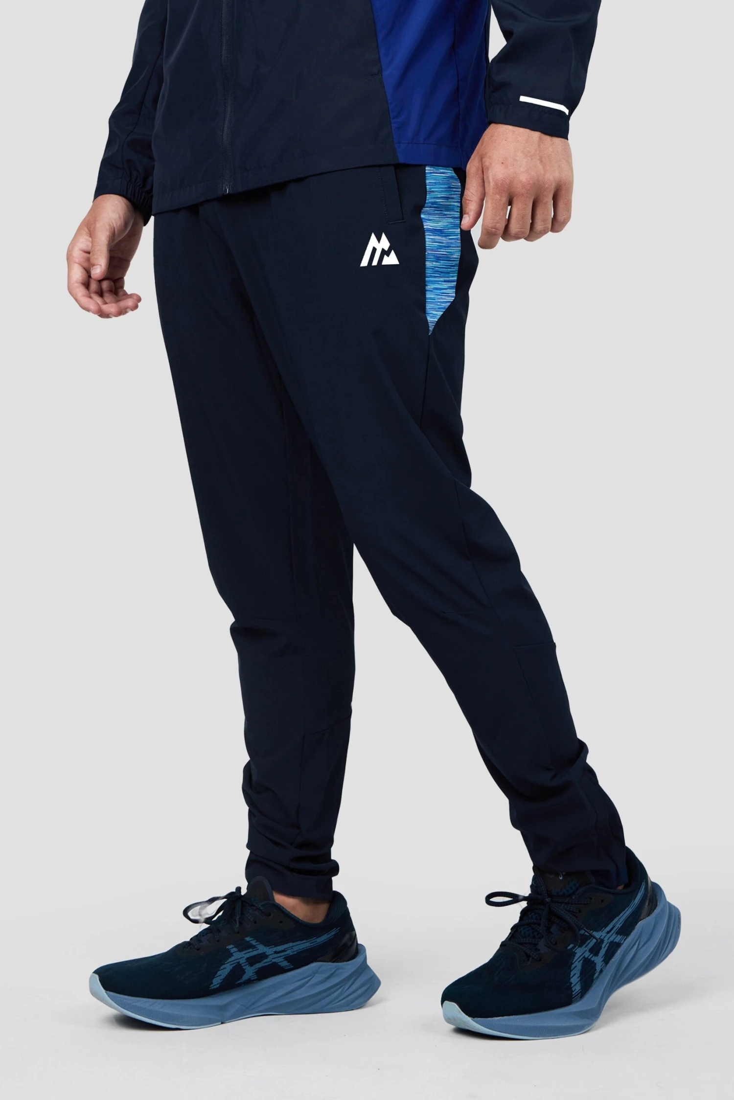 Trail Panel Running Pant - Navy/Royal Blue Multi 1 Trail Panel Running Pant - Navy/Royal Blue Multi