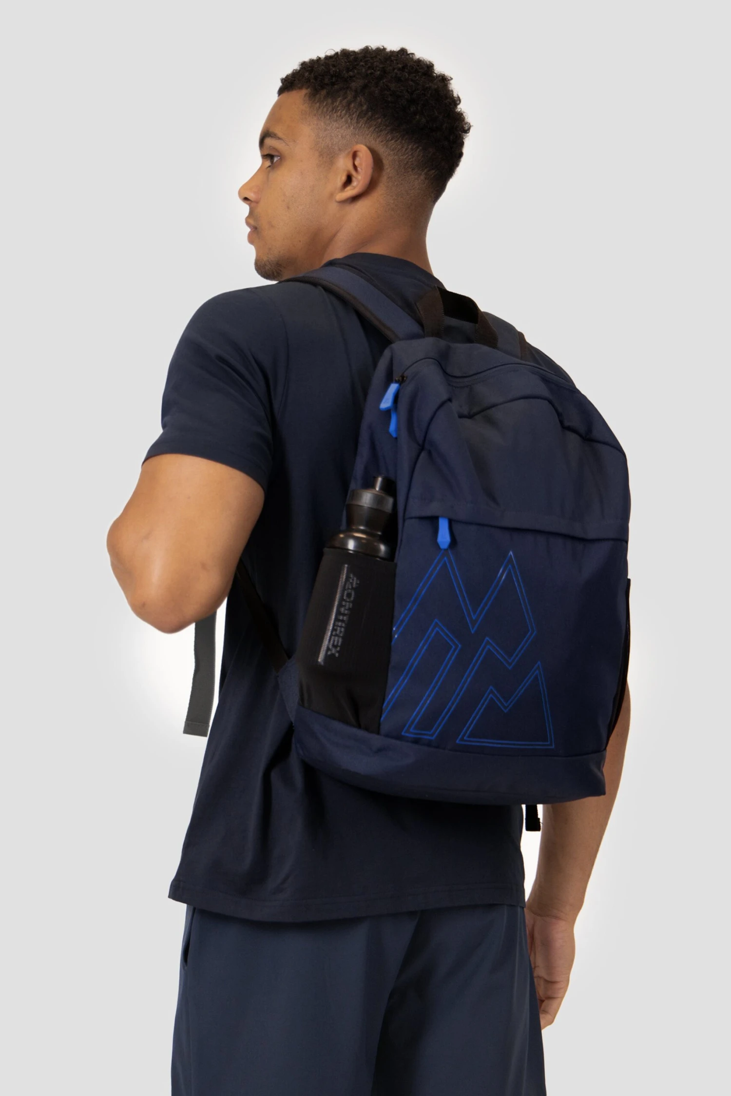Essential Backpack - Midnight Blue/Neon Blue 2 Essential Backpack - Midnight Blue/Neon Blue - Image 2