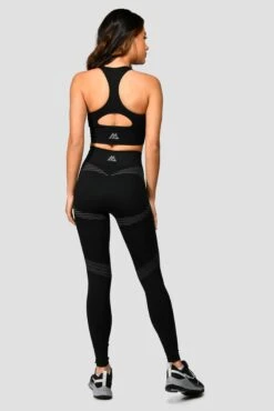 Energy Seamless Bra Top - Black/Cement Grey 7 Energy Seamless Bra Top - Black/Cement Grey -Montirex Sale Store Energy Seamless Bra Top Black Cement Grey back