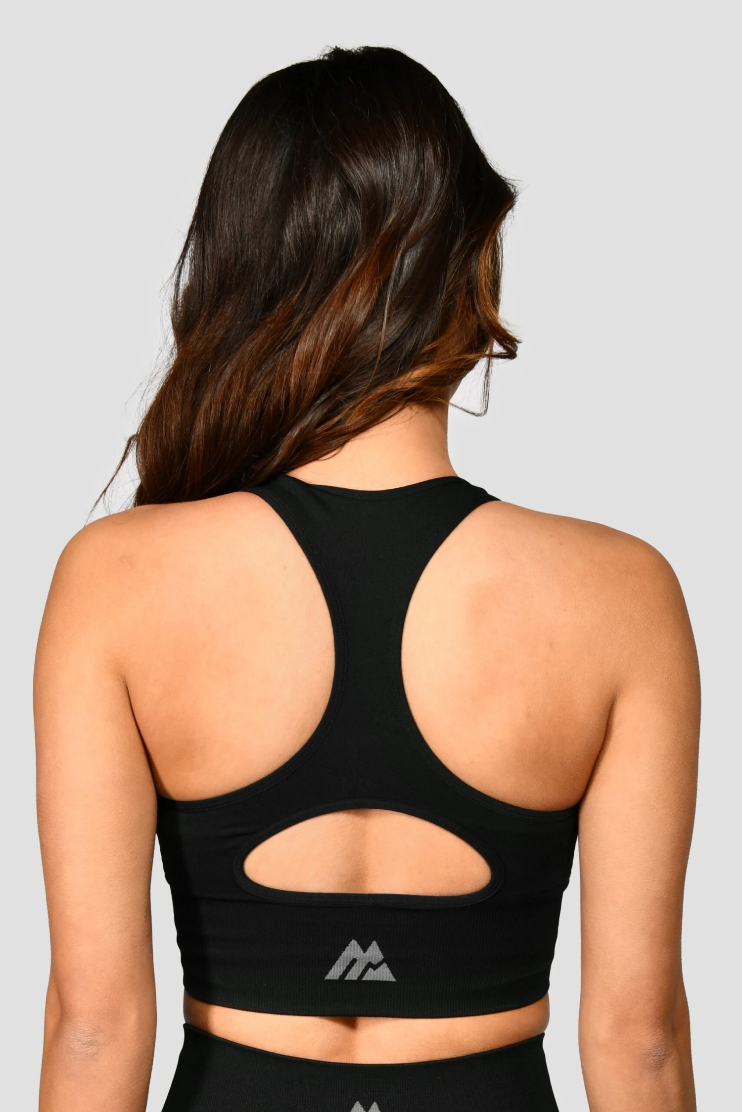 Energy Seamless Bra Top - Black/Cement Grey 2 Energy Seamless Bra Top - Black/Cement Grey - Image 2