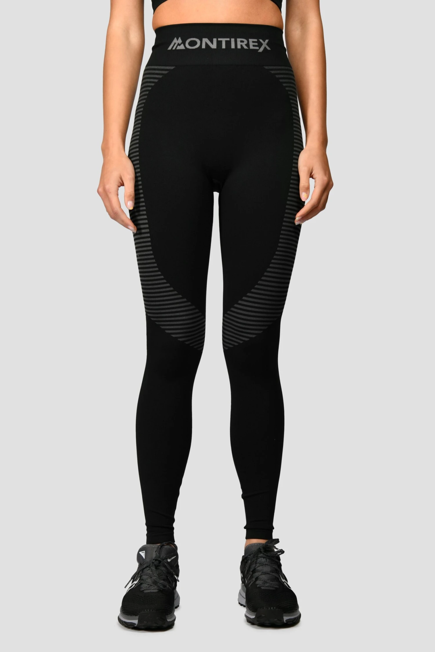 Energy Seamless Bra Top - Black/Cement Grey 4 Energy Seamless Bra Top - Black/Cement Grey - Image 4