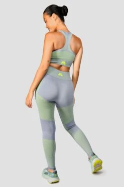 Energy 2.0 Seamless Bra Top - Cadet Grey/OG Neon -Montirex Sale Store Energy2.0SeamlessBraTop CadetGrey OgNeon back