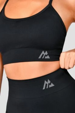 Evolve Seamless Bra Top - Black -Montirex Sale Store EvolveCoreSeamlessBraTop Black close