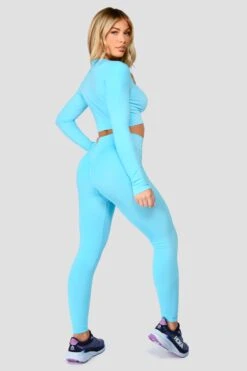 Evolve Seamless Crop - Neon Sky -Montirex Sale Store EvolveCoreSeamlessLsCrop NeonSky back