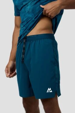 Geo M Print Short - Abyssal -Montirex Sale Store GEO M PRINT SHORT SAILOR BLUE BAND