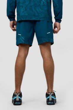 Geo M Print Short - Abyssal -Montirex Sale Store GEO M PRINT SHORT SAILOR BLUE CLOSE BACK