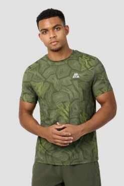Geo M Print T-Shirt - Elm