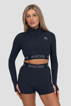 Icon 1/4 Zip - Midnight Blue