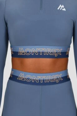 Icon Contrast 1/4 Zip - Greyed Indigo/Province/Agency -Montirex Sale Store ICON CONTRAST 2.0 1 4 ZIP GREYED INDIGO PROVINCE AGENCY band detail