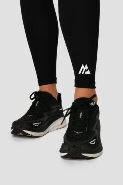 Icon Contrast Legging - Black/Neon Pink/Fiery Orange -Montirex Sale Store ICON CONTRAST LEGGING BLACK NEON PINK FIERY ORANGE logo detail