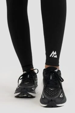 Icon Full Length Legging - Black -Montirex Sale Store ICON FULL LENGTH LEGGING BLACK Front Logo