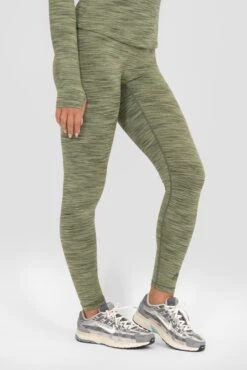 Icon Lite Legging - Khaki Multi -Montirex Sale Store ICON LITE LEGGING OIL GREEN FOUR LEAF CLOVER TEA Close Side Other