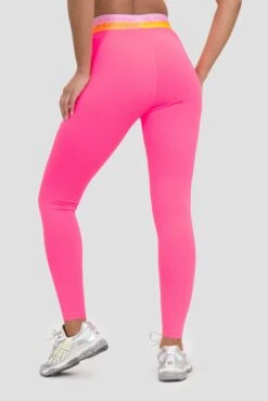 Icon Contrast 2.0 Legging - Neon Pink/Ice Tango/Pink Sugar -Montirex Sale Store ICONCONTRAST2.0LEGGING KNOCKOUTPINK ORANGEPOP BONBON CloseBack v3
