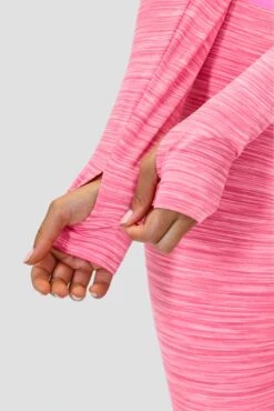 Icon Lite Long Sleeve Crop Top - Pink Multi -Montirex Sale Store ICONLITELSCROPFUCHSHIA CANDYFLOSS PINKROSE FRAMBOISEsleevedetail