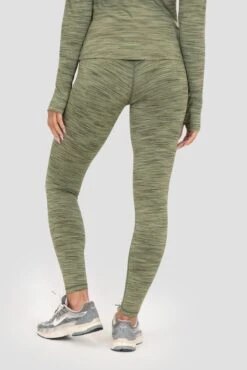 Icon Lite Legging - Khaki Multi -Montirex Sale Store ICON LITE LEGGING OIL GREEN FOUR LEAF CLOVER TEA Close Back
