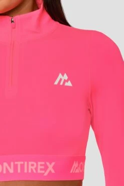 Icon 1/4 Zip - Neon Pink -Montirex Sale Store Icon 1 4 Zip Top Neon Pink Close logo