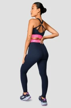Icon Contrast Bra Top - Midnight Blue/Neon Pink/Capri -Montirex Sale Store IconContrastBraTop MidnightBlue NeonPink Capri back