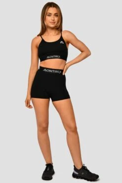 Icon Strappy Bra - Black -Montirex Sale Store IconStrappyTop Black FullFront