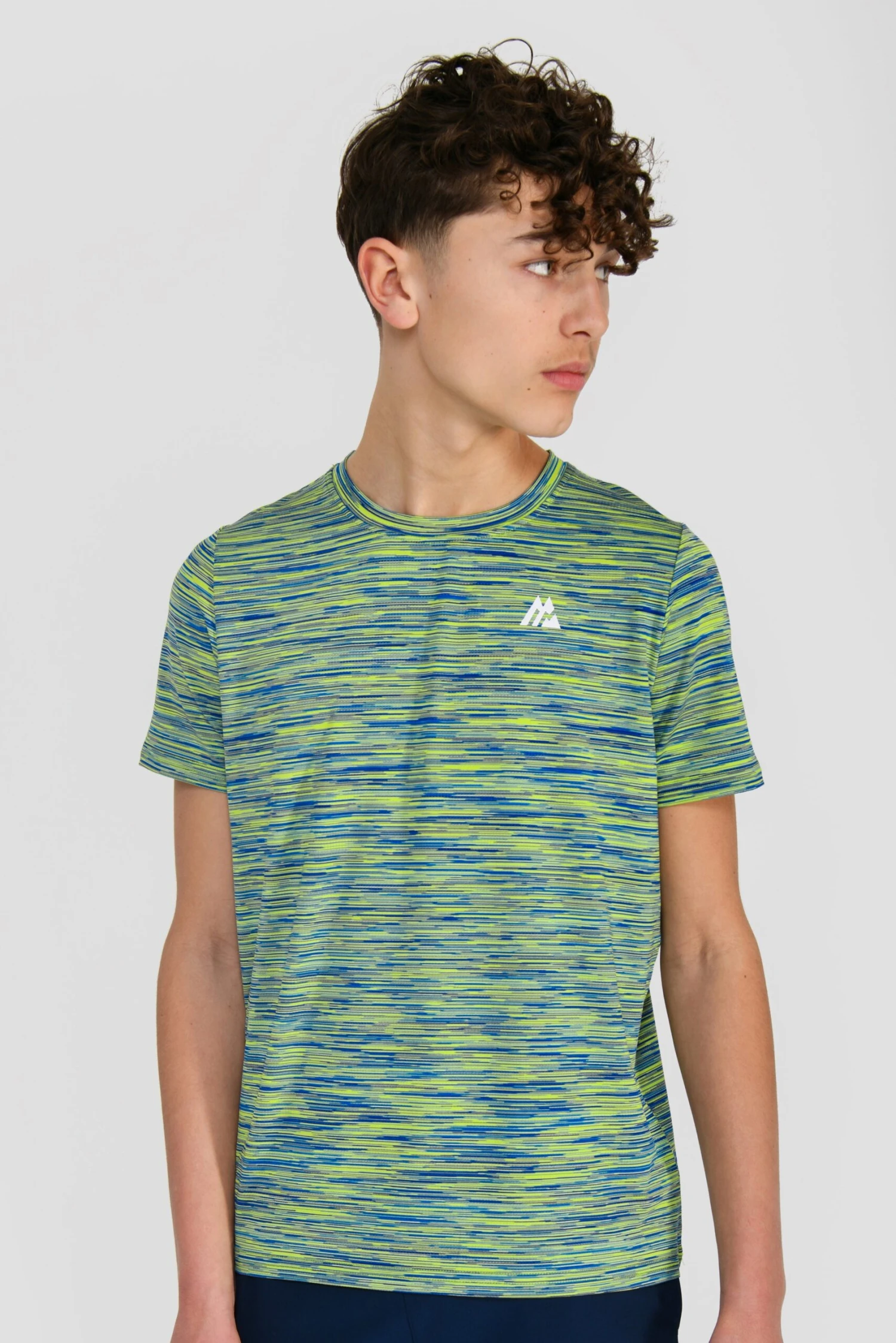 Junior Trail 2.0 T-Shirt - Neon Blue/Lime 1 Junior Trail 2.0 T-Shirt - Neon Blue/Lime