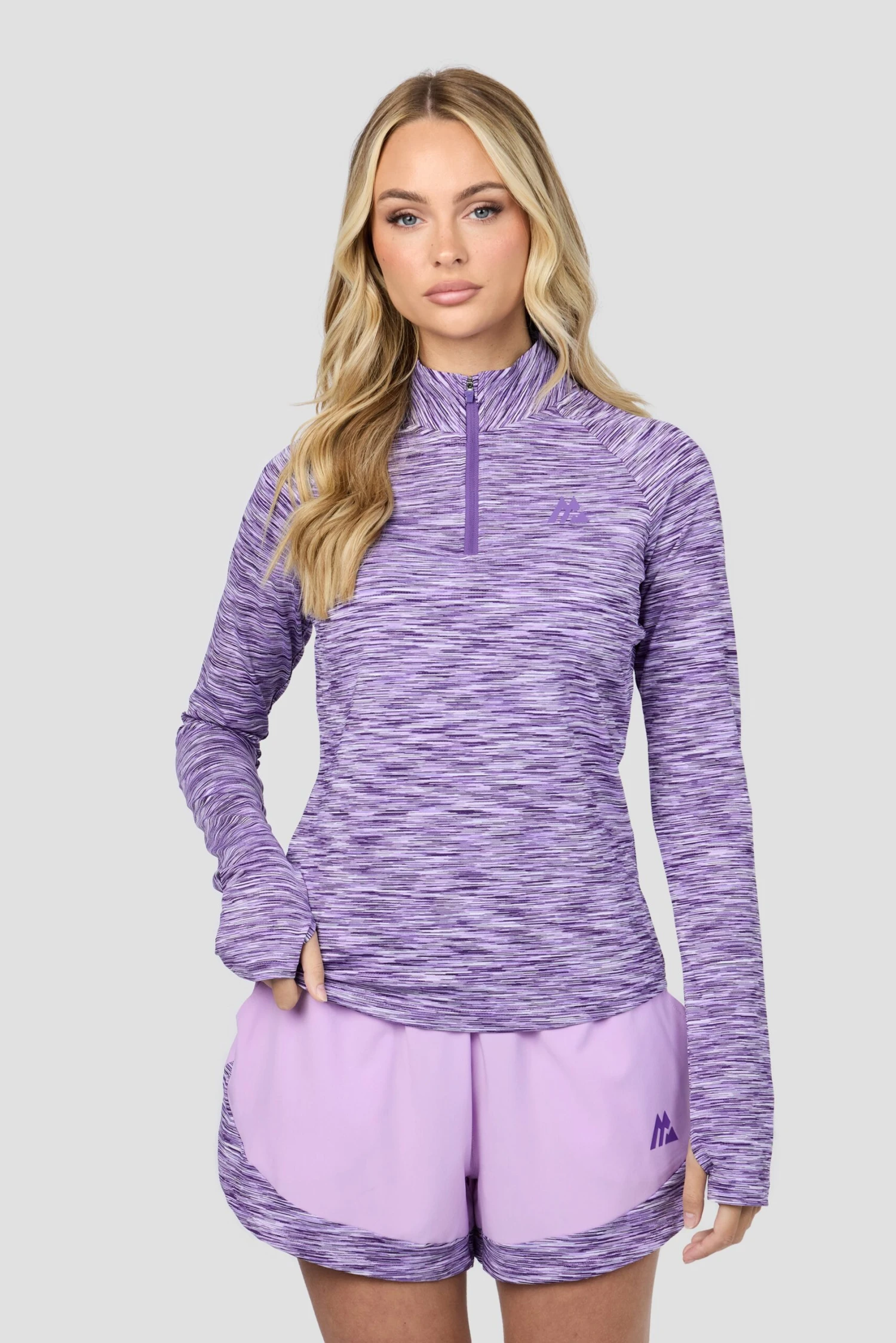 Women's Trail 1/4 Zip - Purple/Lilac Multi 1 Women's Trail 1/4 Zip - Purple/Lilac Multi