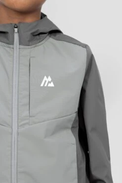 Boys Kodiak Windshell - Cement Grey/Platinum Grey -Montirex Sale Store KODIAK WINDSHELL CASTLEROCK MONUMENT Logo inc Zip