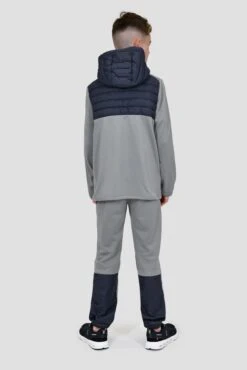 Boys Mesa Hybrid Jacket - Platinum Grey/Midnight Blue -Montirex Sale Store MESA JACKET PLATINUM GREY MIDNIGHT BLUE full back