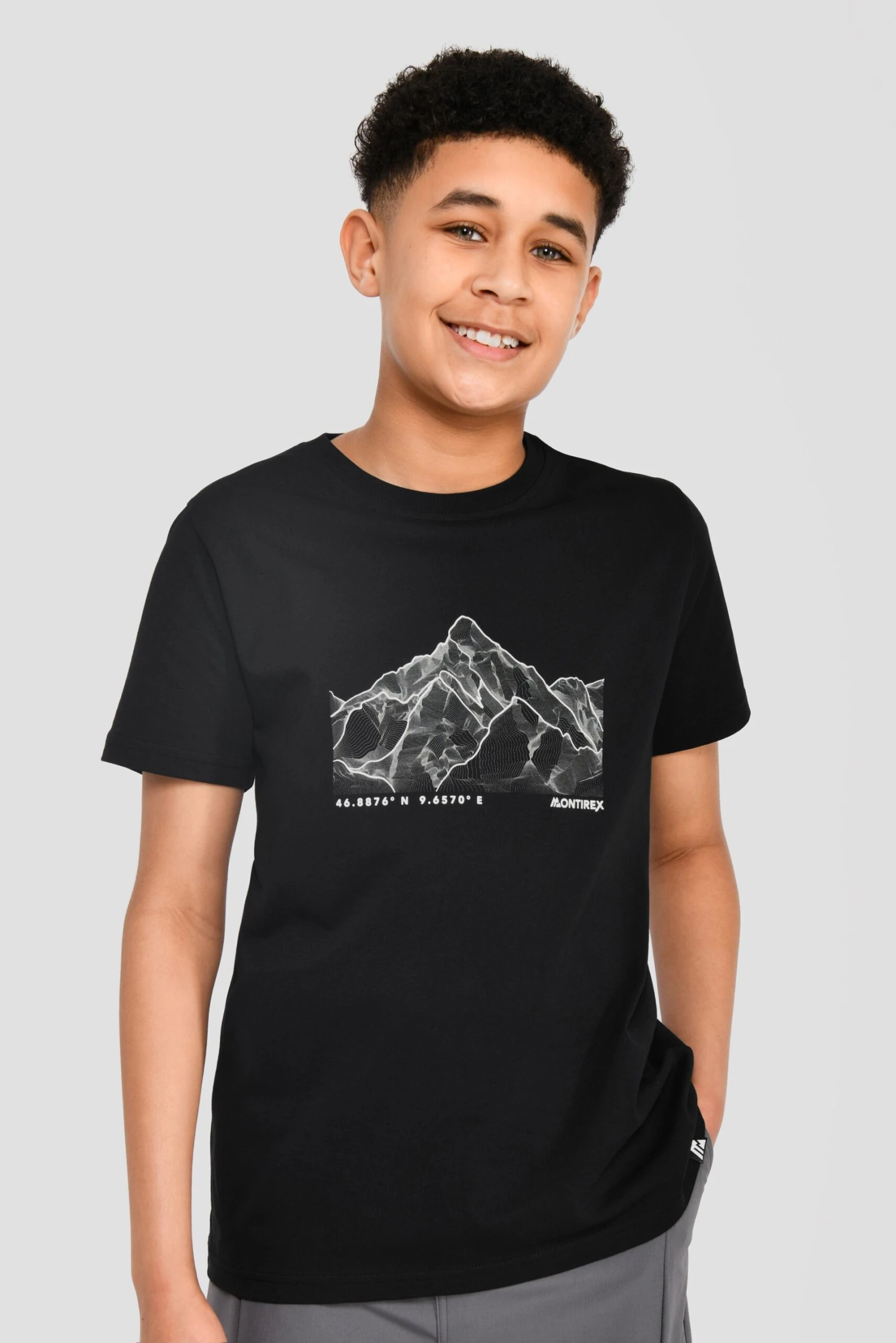 Junior Mountain Range 2.0 T-Shirt - Black 1 Junior Mountain Range 2.0 T-Shirt - Black