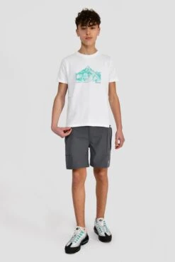 Junior Mountain Range 2.0 T-Shirt - White 8 Junior Mountain Range 2.0 T-Shirt - White -Montirex Sale Store MOUNTAIN RANGE 2.0 TEE WHITE front